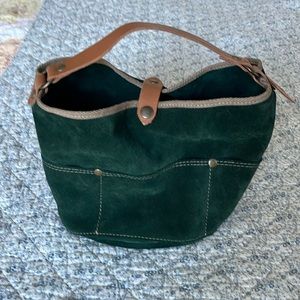Tampico Bags of France small suede soft bucket bag